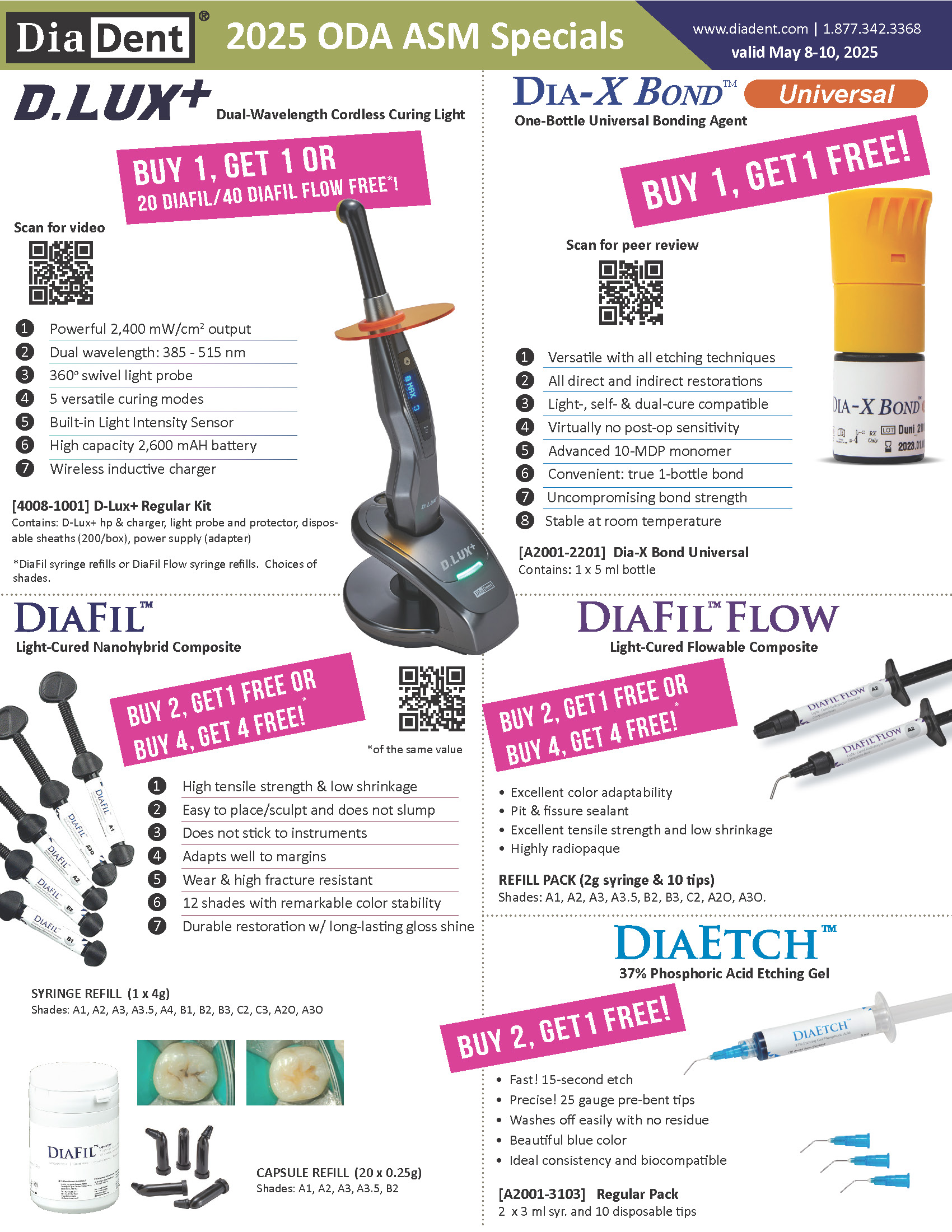 Diadent 2025 oda specials page 1
