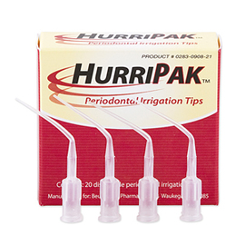 Large hurripak periodontal irrigation 20 tips