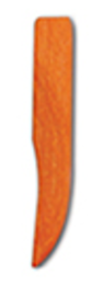 Large sycamore wedges orange  14051