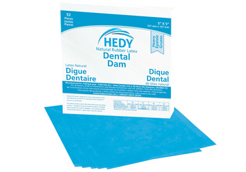 Large latex dental dam 5x5 heavy blue 310db 5h new