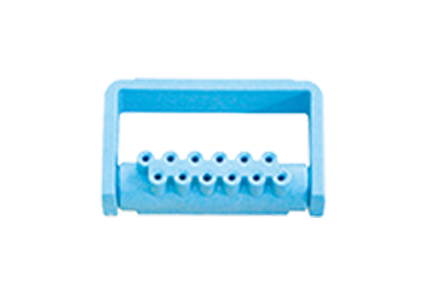 Plastic bur block light blue