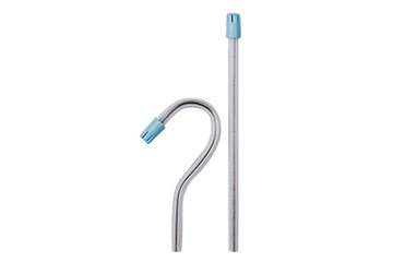 Large saliva ejectors clear with blue